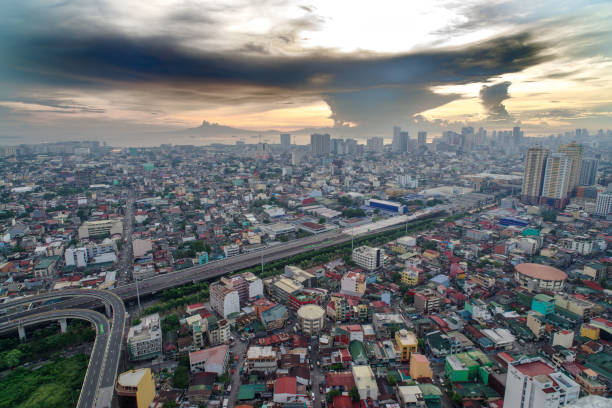 istock sunset in metro manila , philippines 813481108