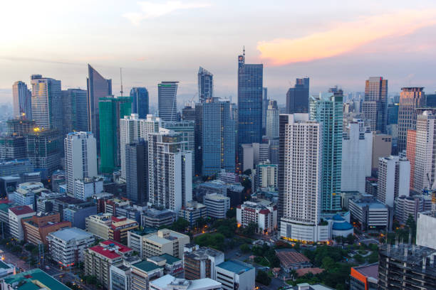 istock sunset in metro manila , philippines 813485324