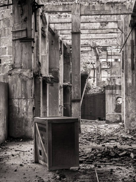 istock doomsday destruction ruins factory damage 813499674