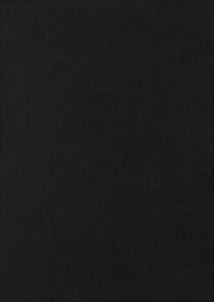 istock Linen black paper corrugated texture background. 813512968