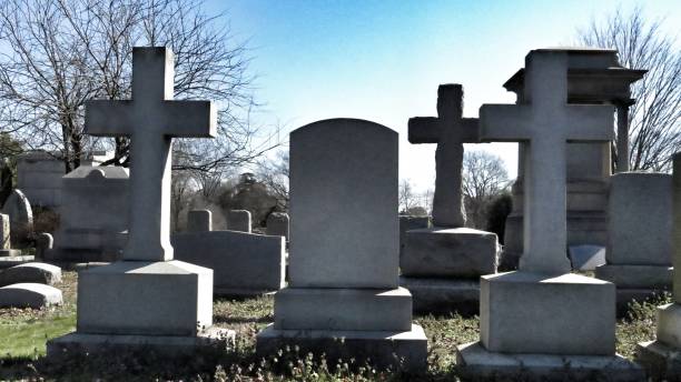 istock Weathered Old Cemetery Headstones Richmond Hollywood Cemetery Virginia 813530556
