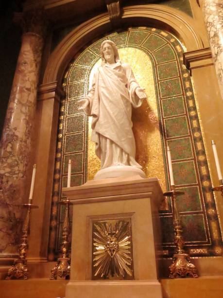 istock Jesus Christ Statue in Catholic Church Over Eucharistic Tabernacle 813537958