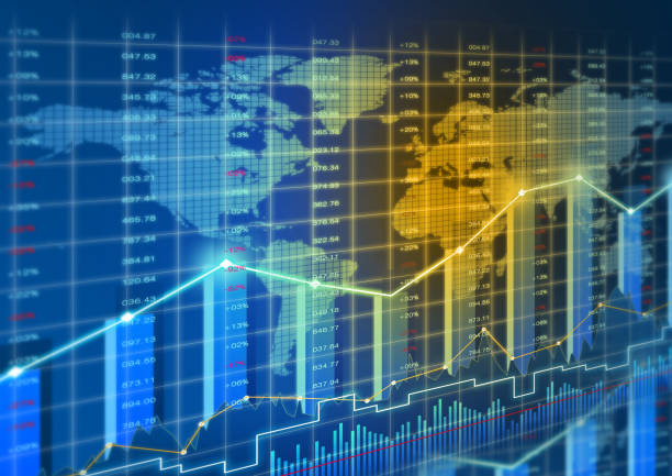 istock Stock market theme background 813557100