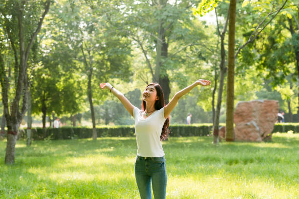 istock Happy Girl Basking in Sun 813578362