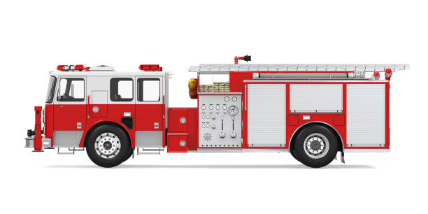 istock Fire Rescue Truck Isolated 813594054