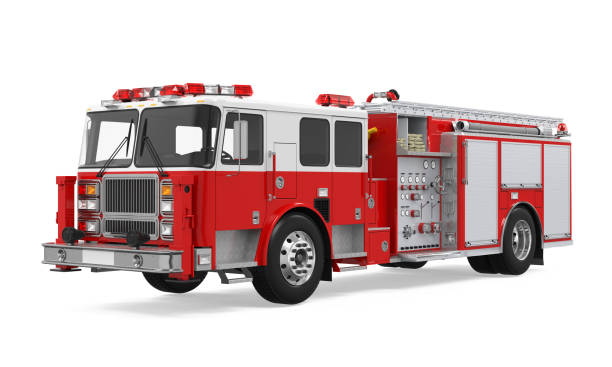istock Fire Rescue Truck Isolated 813594920