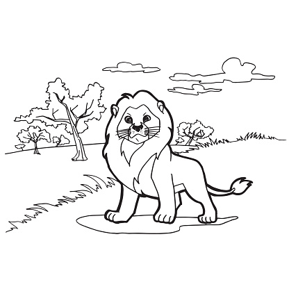 Lion Cartoon Coloring Pages Vector Stock Illustration - Download Image Now - Agriculture, Animal, Art - iStock Lion Cartoon Coloring Pages Vector Stock Illustration - Download Image Now - Agriculture, Animal, Art - iStock