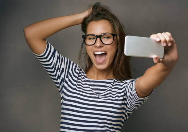 Happiness is taking a perfect selfie on the first try!