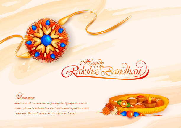 Decorated rakhi for Indian festival Raksha Bandhan vector illustration of decorated rakhi for Indian festival Raksha Bandhan raksha bandhan stock illustrations