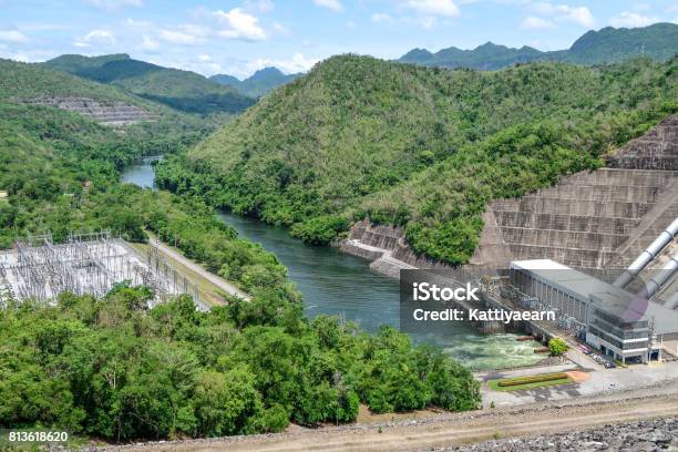 The Hydroelectric Power Generation At The Srinakarin Dam At Kanchanaburi Thailand Stock Photo - Download Image Now