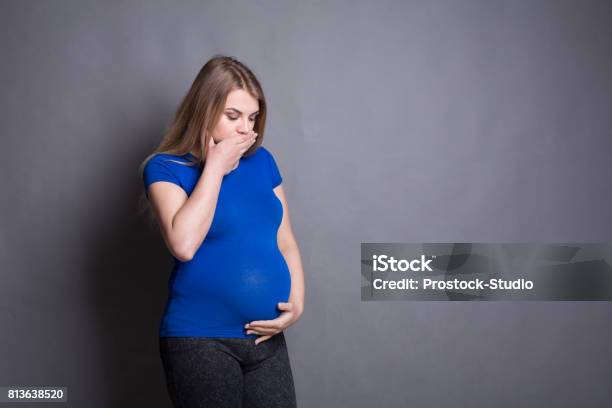 Young Vomiting Woman Portrait Stock Photo - Download Image Now - Abdomen, Adult, Adults Only