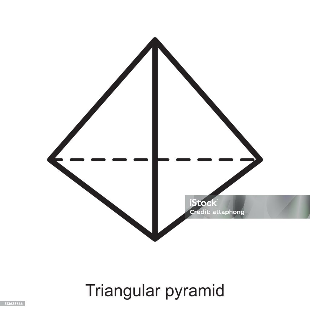 Triangular Pyramid Vector Stock Illustration - Download Image Now ...