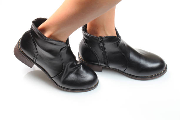 istock New women's black shoes 813641314