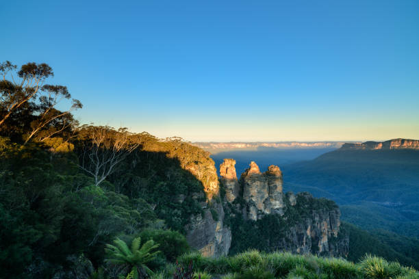 istock Mountains of The Three Sisters, Australia 813644642