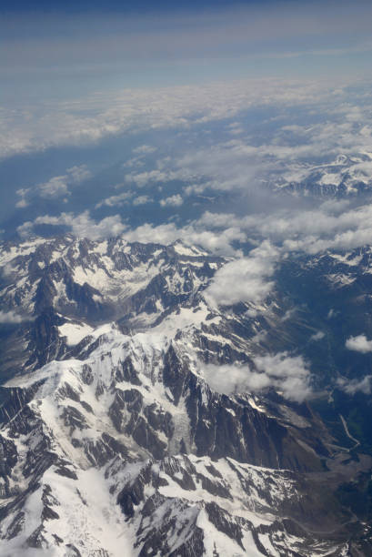 istock High Angle view over the European Alps. 813652442