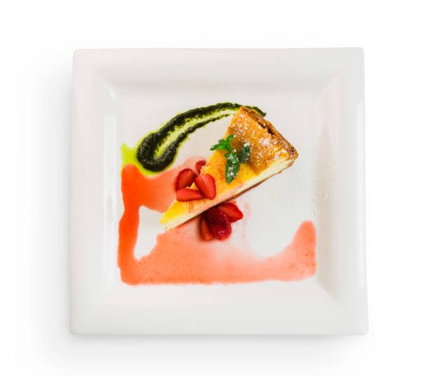 istock Restaurant dessert - cheesecake with fresh strawberries 813659600