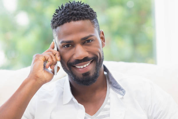 istock Happy man on the phone 813674202
