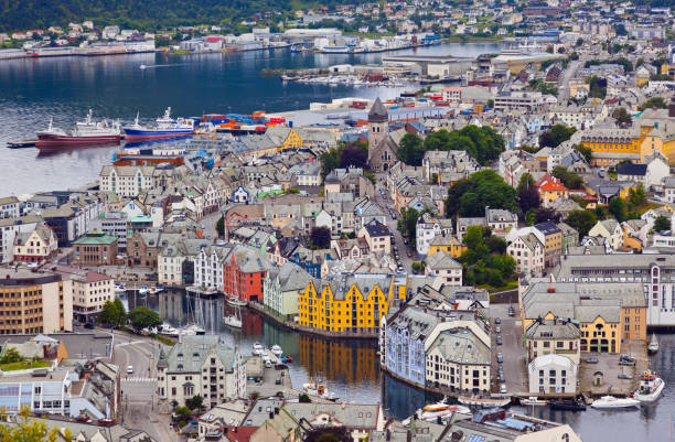 istock Cityscape of Alesund Norway 813687970