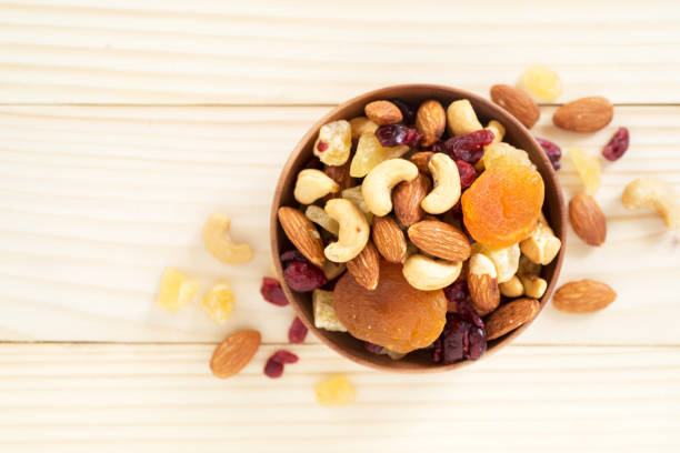 istock mixed nuts and dried fruits 813694558