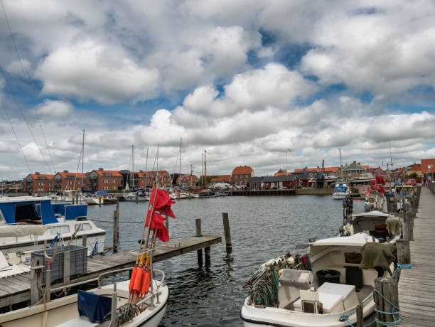 istock Ringkobing harbor in Jutland, Denmark 813698008