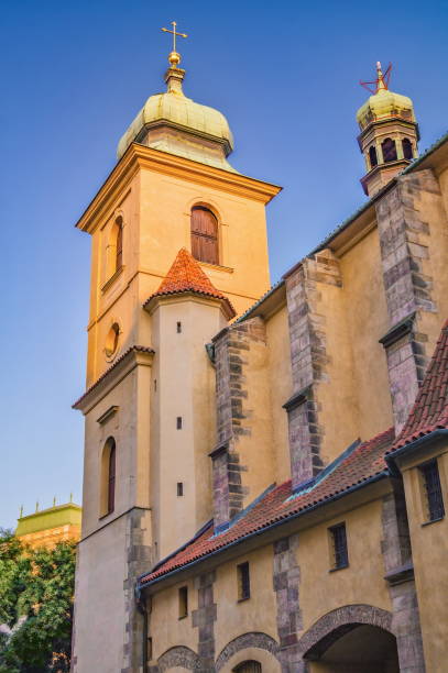 istock Holy Ghost Church at sunset. Prague, Czech Republic 813708804