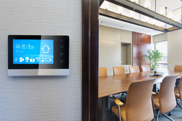 istock smart screen in modern meeting room 813719744