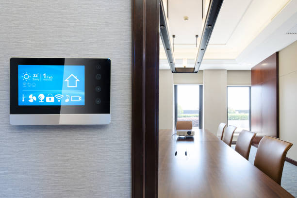istock smart screen in modern meeting room 813720108