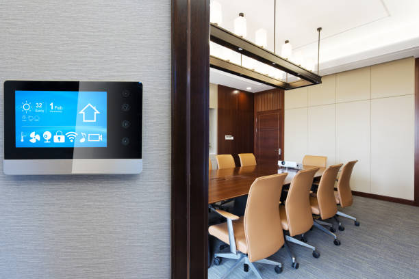 istock smart screen in modern meeting room 813727048