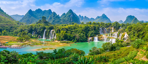 Guangxi Chinese Detian cross-border waterfall