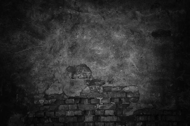 istock dark texture of a cement wall, black urban background 813746432