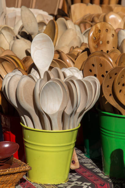 istock tea spoon made of wood 813755936