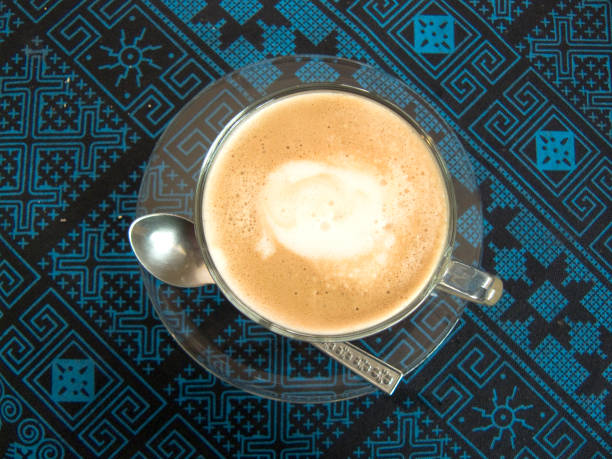 istock Cappuccino decorated chocolate flower 813769644