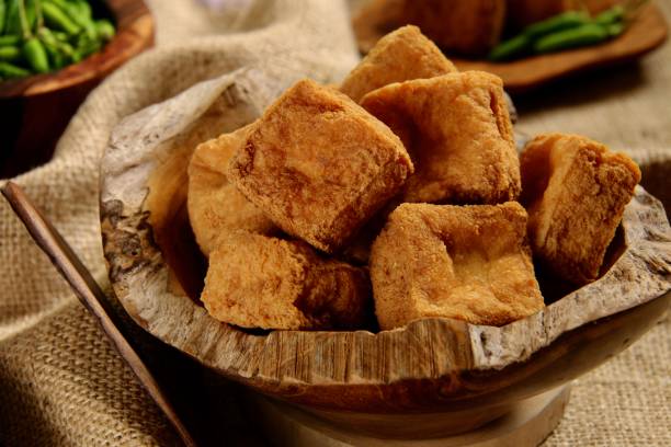 istock Tofu Sumedang in Wooden Bowl 813785984