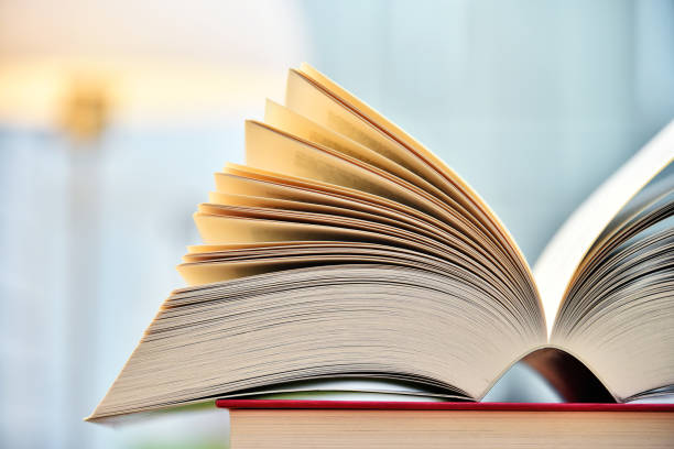 istock Books lying on the table in the public library 813799530