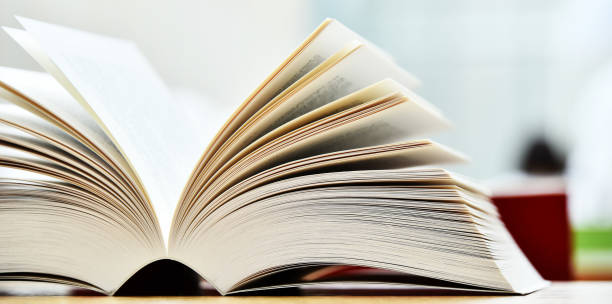 istock Books lying on the table in the public library 813800518