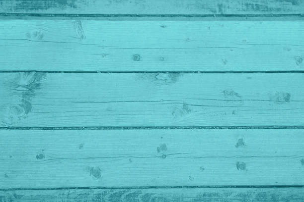 istock Background of old boards. Turquoise 813812572