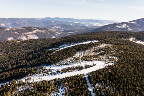 istock aerial view of the winter mountains 813842906