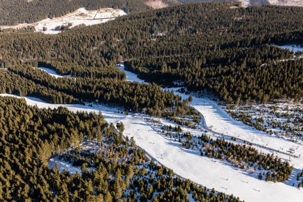 istock aerial view of the winter mountains 813846828