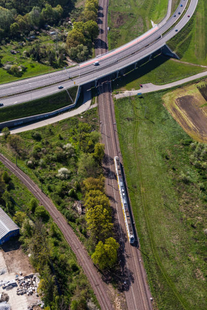 istock aerial view of highway 813877604