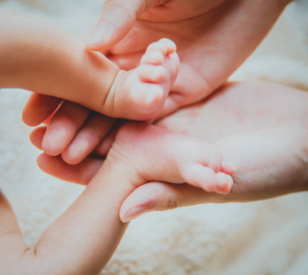 istock Feet of newborn 813880806