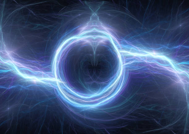 istock Electrcical and lightning illustration, abstract power and energy background 813883338