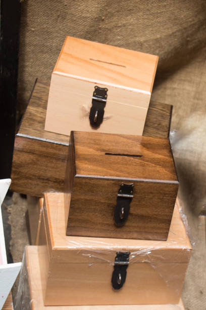 istock Little box made of wood 813886494