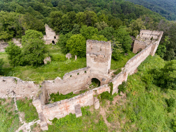 istock Saschiz fortress from above 813899070