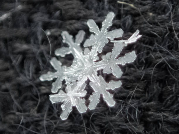 istock Sideways snowflake close-up 813916386