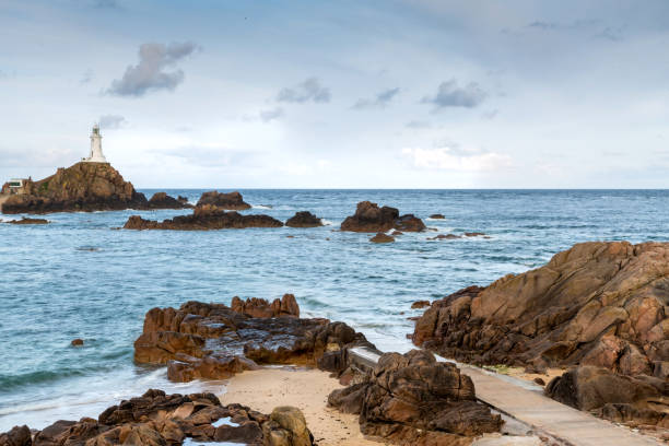 istock Corbiere Lighthouse in Jersey, The Channel Islands 813972830