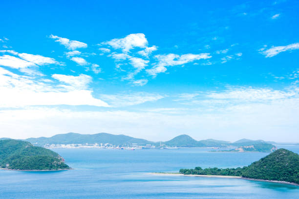 istock seascape sky blue and mountain 813979592