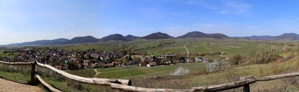 istock Panoramic view from the „kleine Kalmit“ to the Palatinate forest 813983378