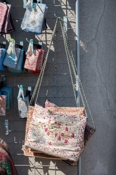 istock Traditional turkish handmade bags as gift items 813984350