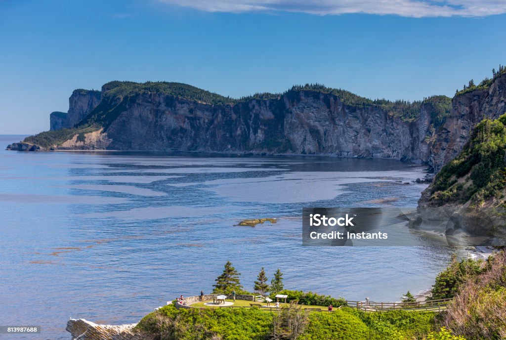 Cap-Bon-Ami (translates to Good Friend Cape in English) in Forillon, one of Canada’s 42 National parks and park reserves, situated near Gaspé, Eastern Québec. Travel and nature photography. Forillon National Park Stock Photo