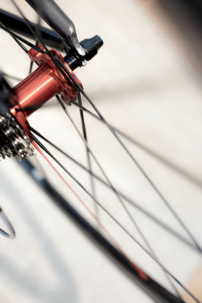 istock abstract background of a rotating bicycle wheel 813998866